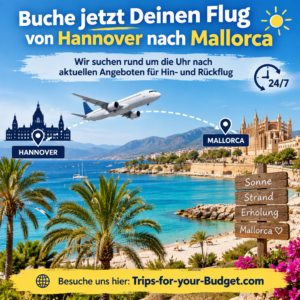 Flieg günstig von Hannover nach Palma de Mallorca und wieder zurück (2026-10-09 - 2026-10-15)